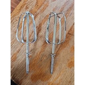 Set of Mixmaster Replacement Beaters Compatible with Older Vintage Sunbeam Mixer